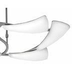 M3802 Mistral Telescopic 36W LED Rectangular Polished Chrome/Frosted Acrylic