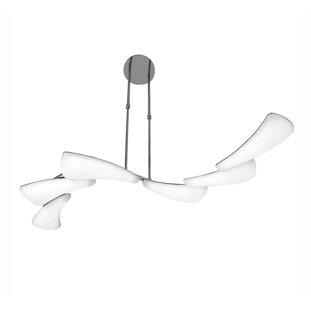 M3803 Mistral Telescopic 36W LED Linear Polished Chrome Frosted Acrylic