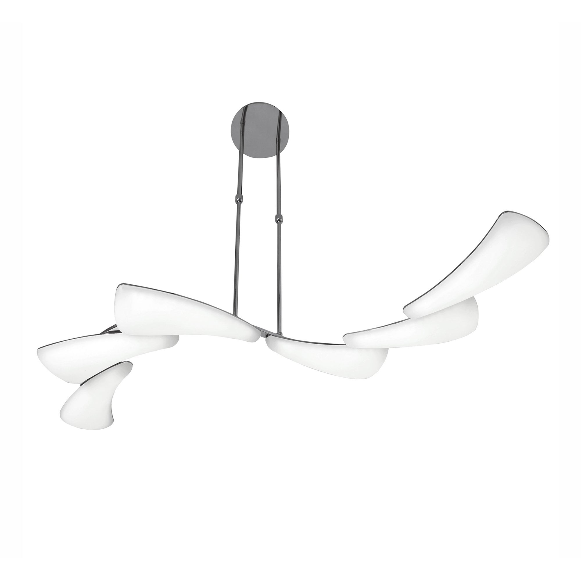 M3803 Mistral Telescopic 36W LED Linear Polished Chrome Frosted Acrylic