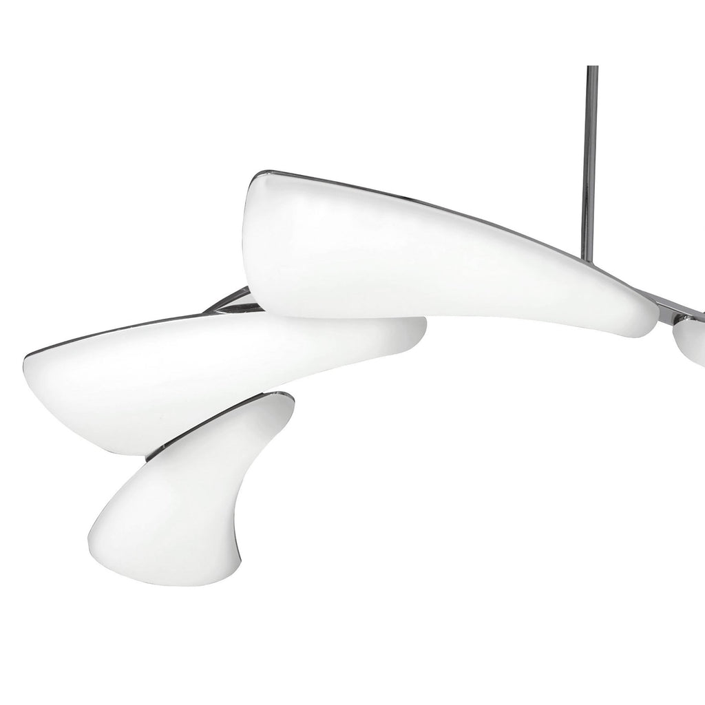 M3803 Mistral Telescopic 36W LED Linear Polished Chrome Frosted Acrylic