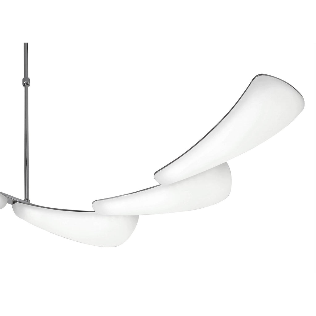 M3803 Mistral Telescopic 36W LED Linear Polished Chrome Frosted Acrylic