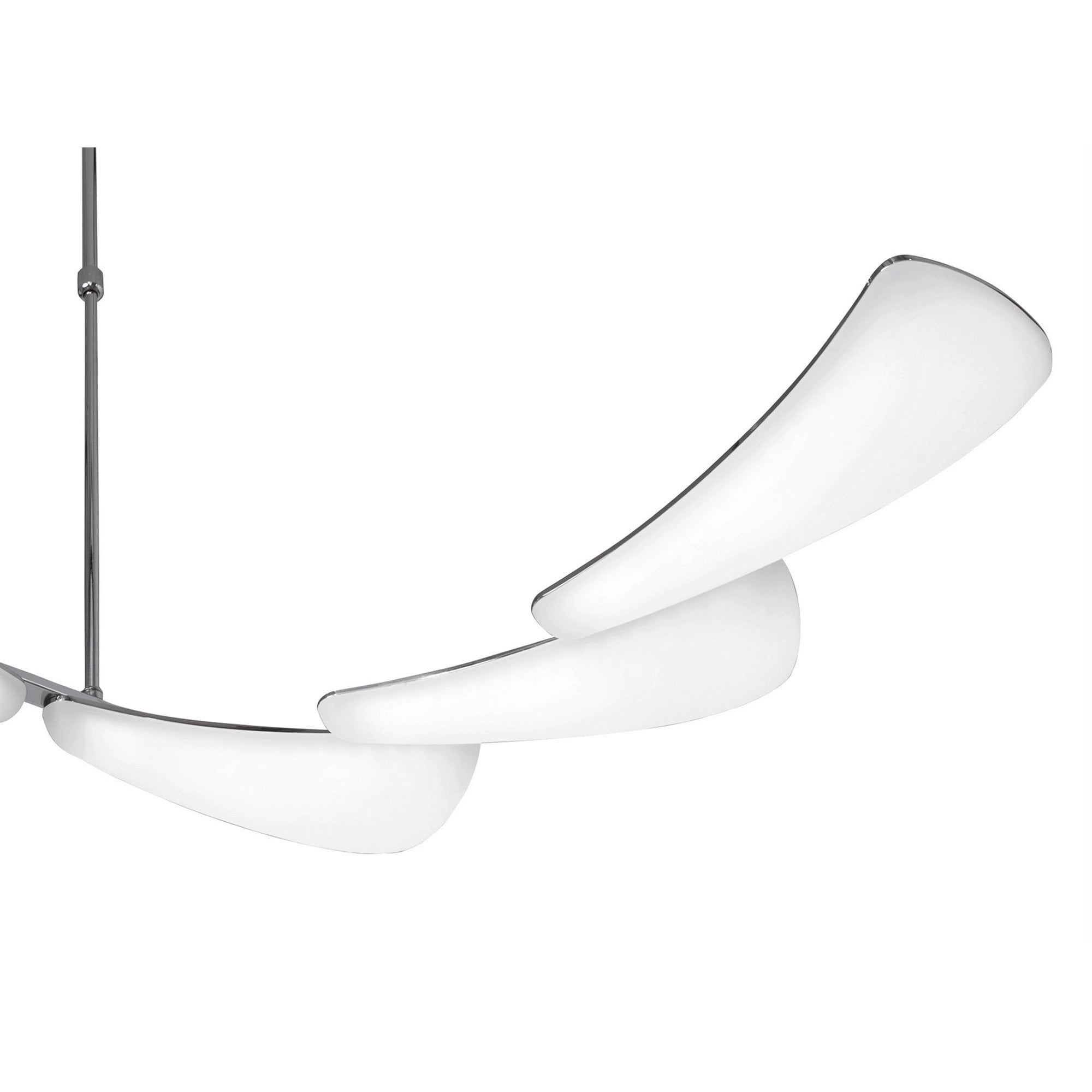 M3803 Mistral Telescopic 36W LED Linear Polished Chrome Frosted Acrylic