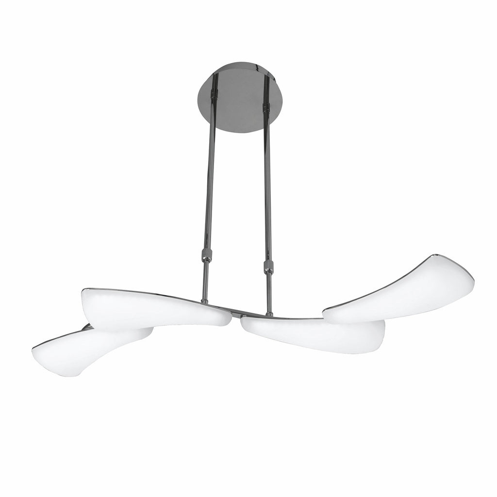 M3804 Mistral Telescopic 24W LED Linear Polished Chrome Frosted Acrylic