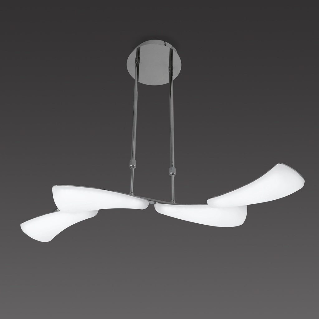 M3804 Mistral Telescopic 24W LED Linear Polished Chrome Frosted Acrylic