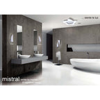 M3804 Mistral Telescopic 24W LED Linear Polished Chrome Frosted Acrylic