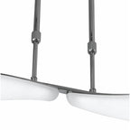 M3804 Mistral Telescopic 24W LED Linear Polished Chrome Frosted Acrylic