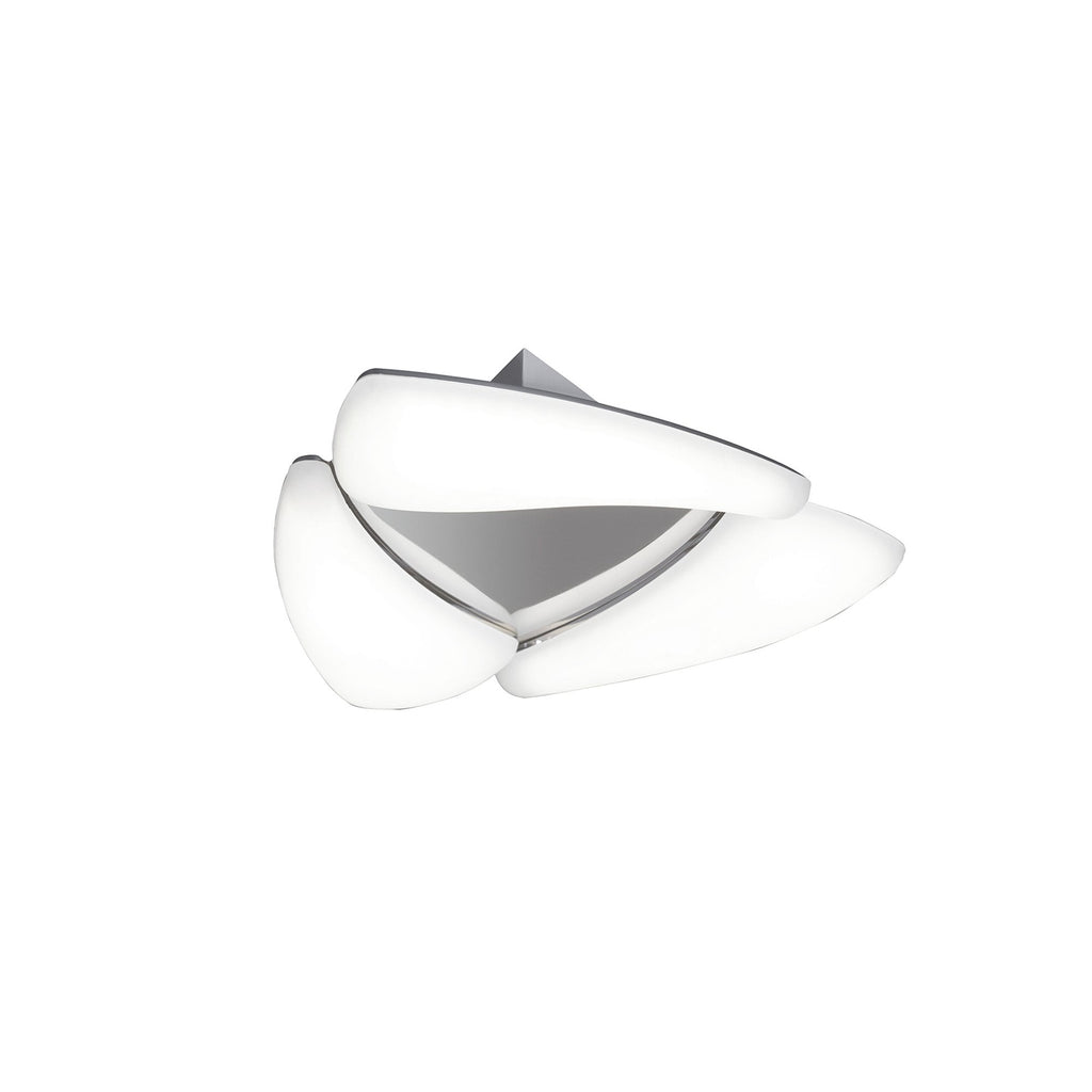 M3805 Mistral Flush Ceiling 18W LED Polished Chrome/Frosted Acrylic