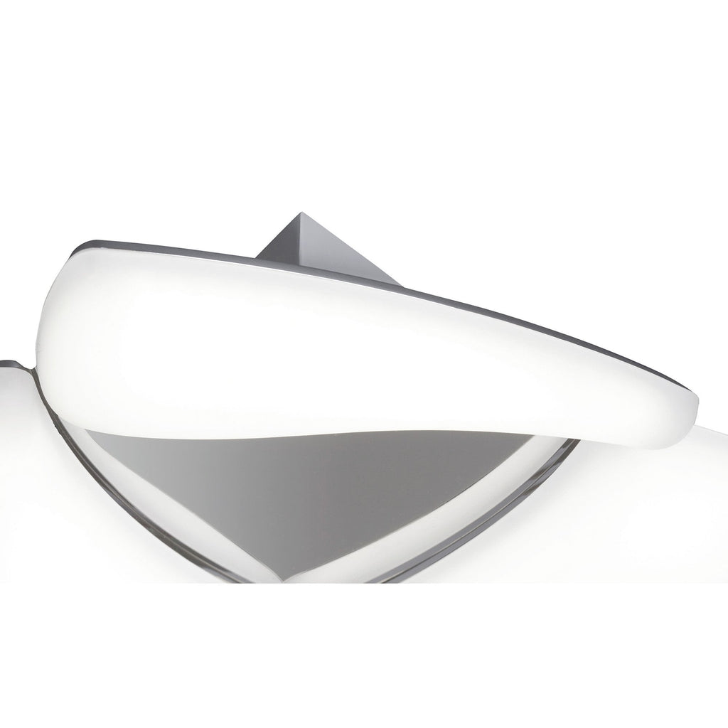 M3805 Mistral Flush Ceiling 18W LED Polished Chrome/Frosted Acrylic