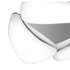 M3805 Mistral Flush Ceiling 18W LED Polished Chrome/Frosted Acrylic