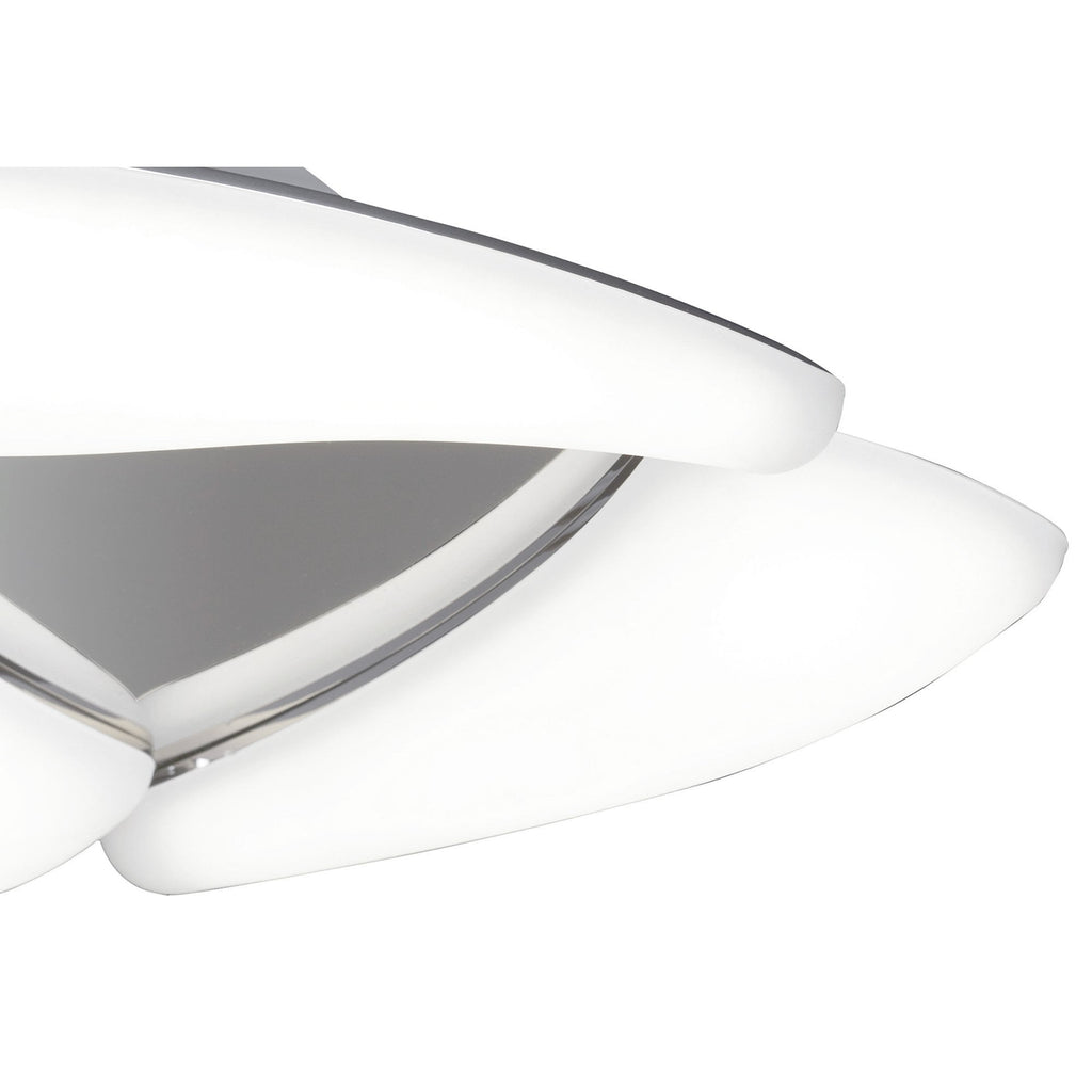 M3805 Mistral Flush Ceiling 18W LED Polished Chrome/Frosted Acrylic