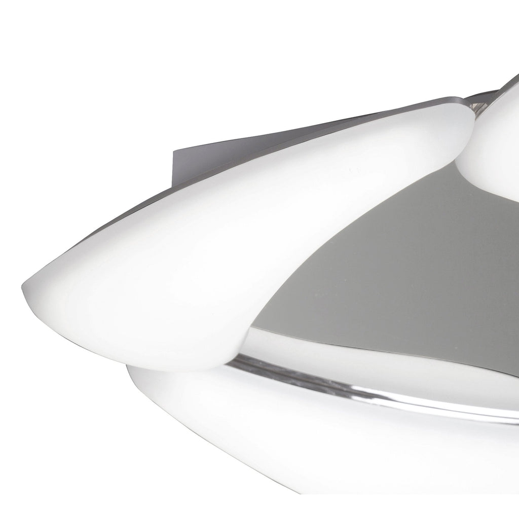 M3806 Mistral Flush Ceiling 24W LED Polished Chrome/Frosted Acrylic