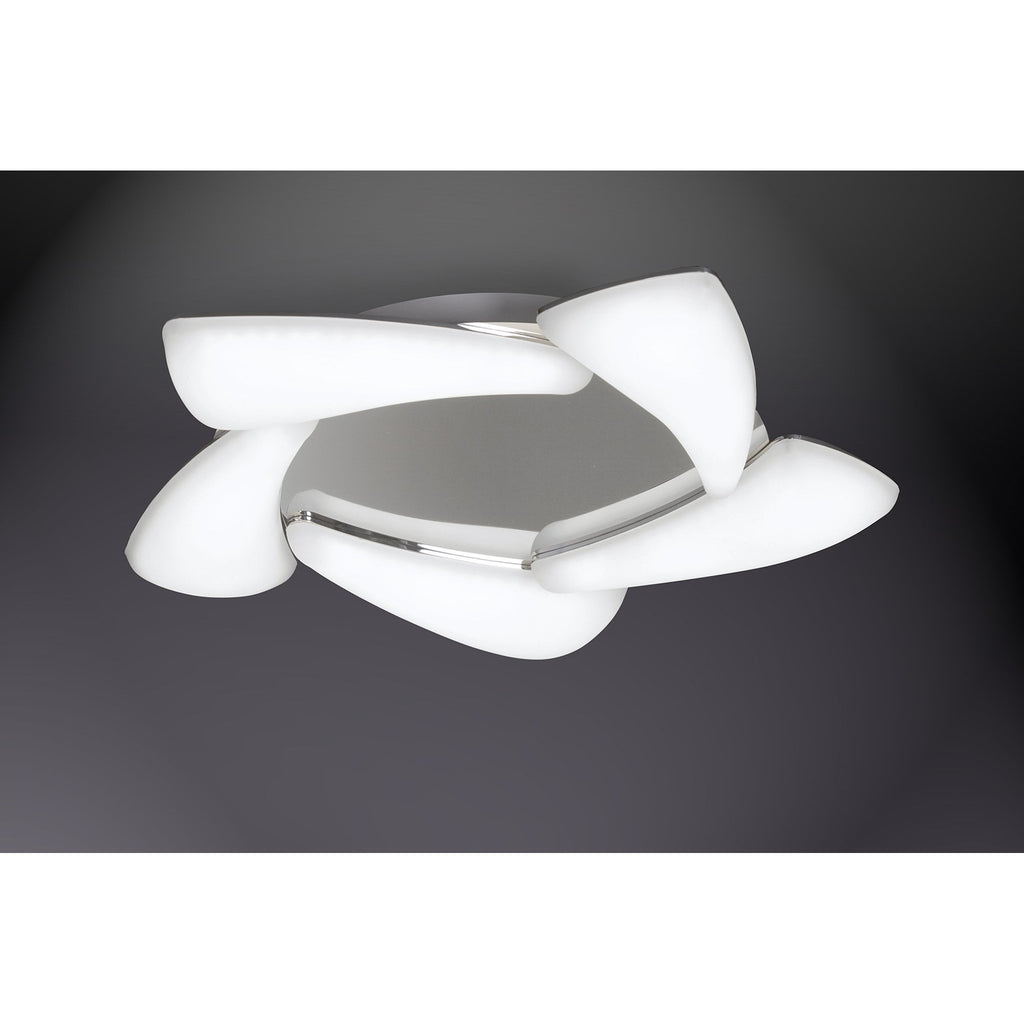 M3807 Mistral Flush Ceiling 30W LED Polished Chrome/Frosted Acrylic