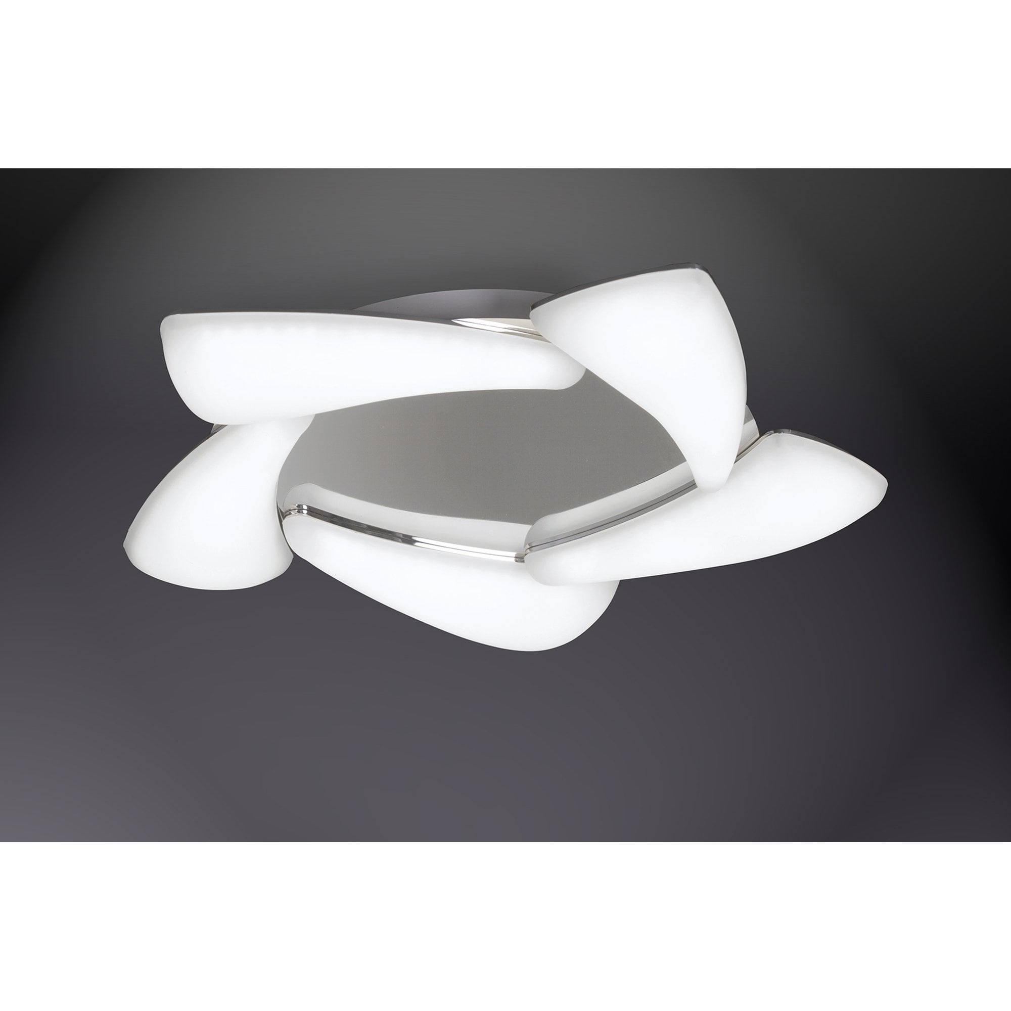 M3807 Mistral Flush Ceiling 30W LED Polished Chrome/Frosted Acrylic