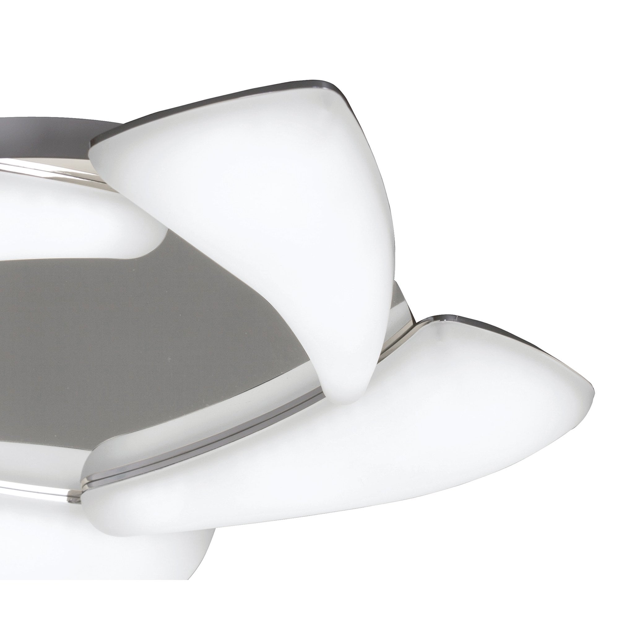 M3807 Mistral Flush Ceiling 30W LED Polished Chrome/Frosted Acrylic