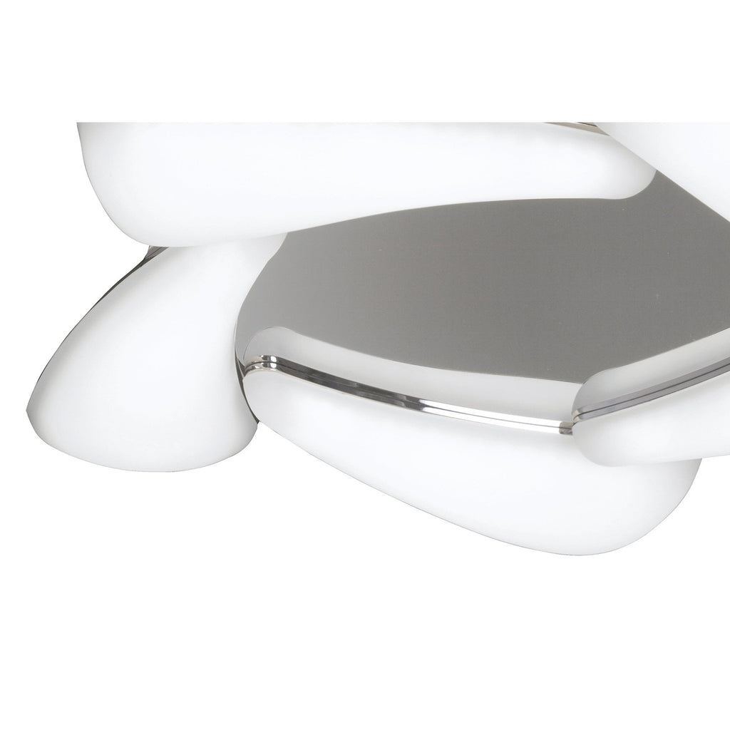 M3807 Mistral Flush Ceiling 30W LED Polished Chrome/Frosted Acrylic