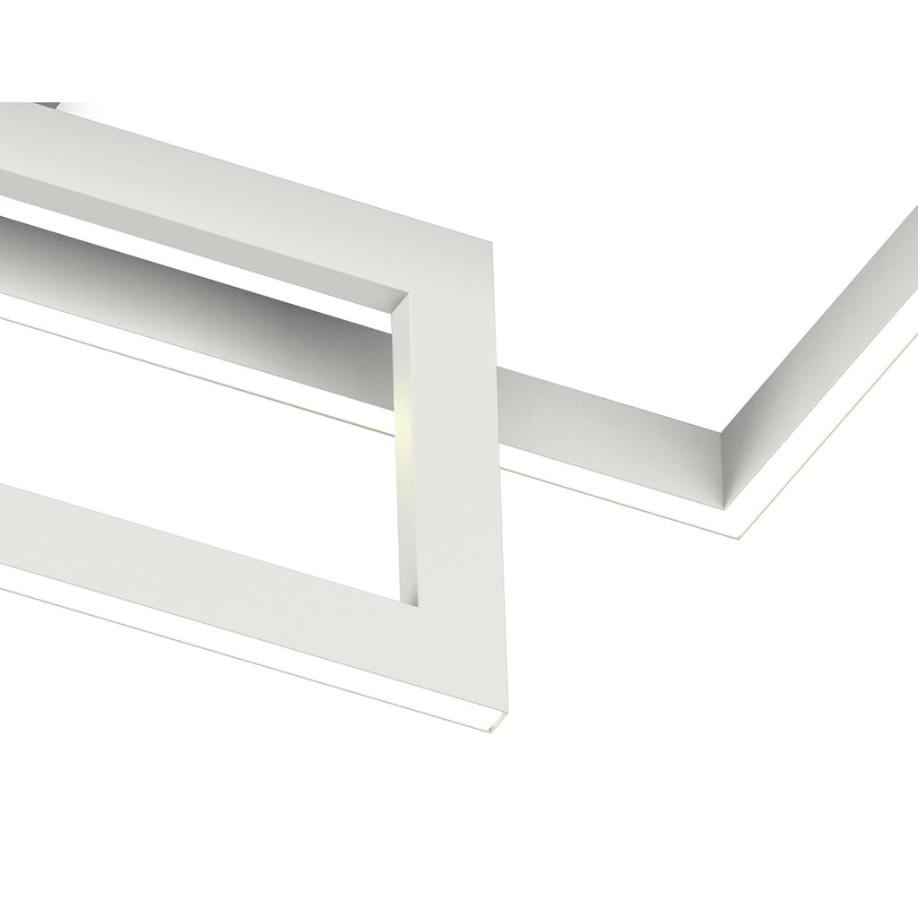 M6560 Mural Rectangular Ceiling 48W LED Matt White