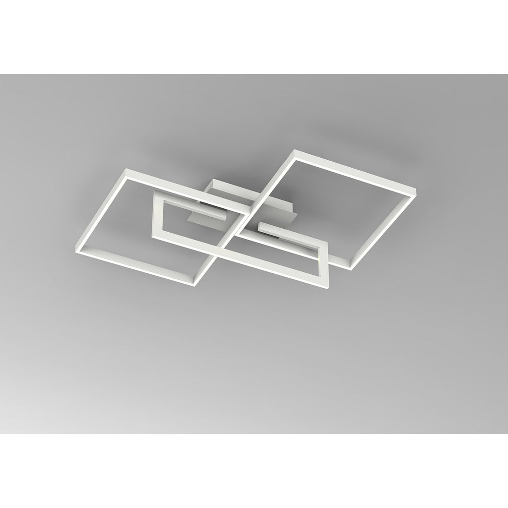 M6561 Mural Rectangular Ceiling Dimmable 48W LED Matt White