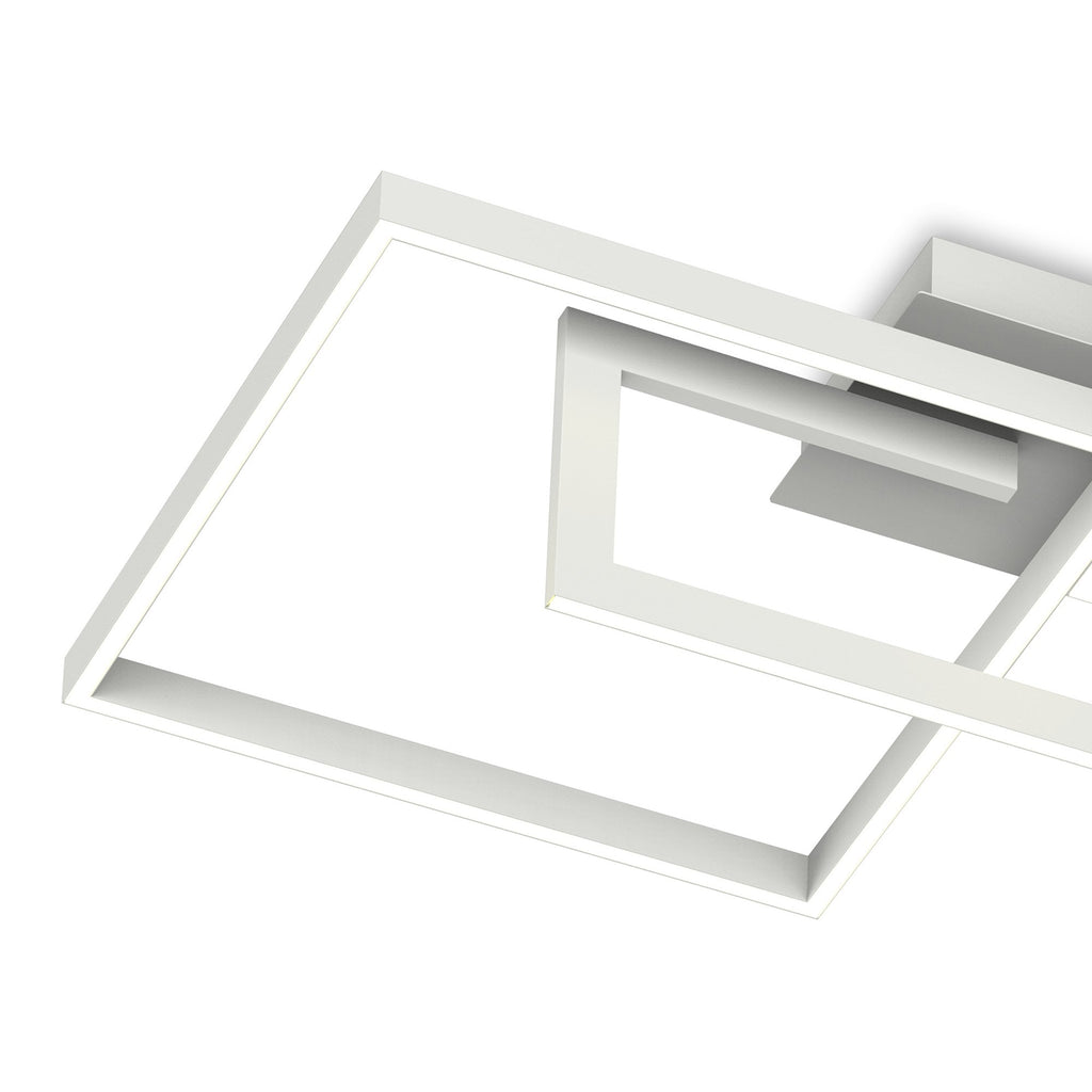 M6561 Mural Rectangular Ceiling Dimmable 48W LED Matt White