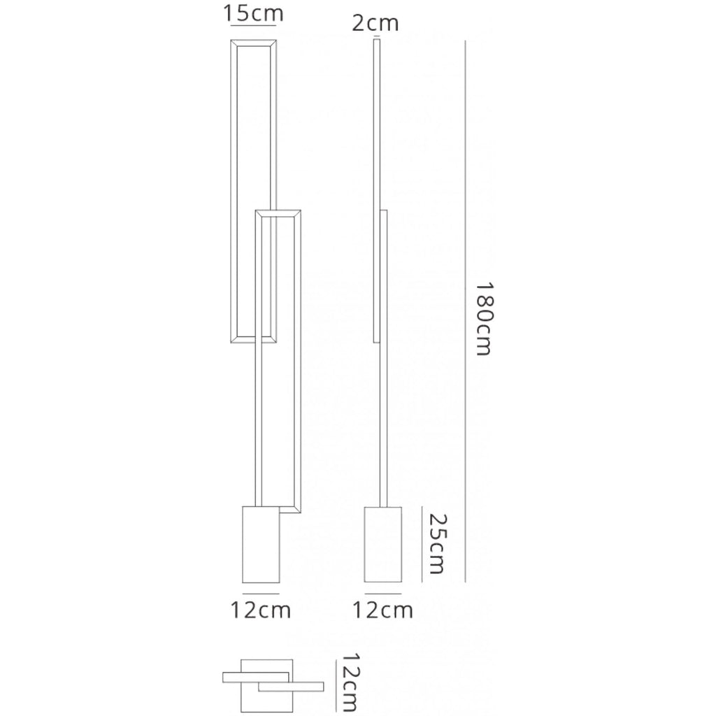 M6563 Mural Floor Lamp 48W LED Matt White