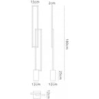 M6563 Mural Floor Lamp 48W LED Matt White