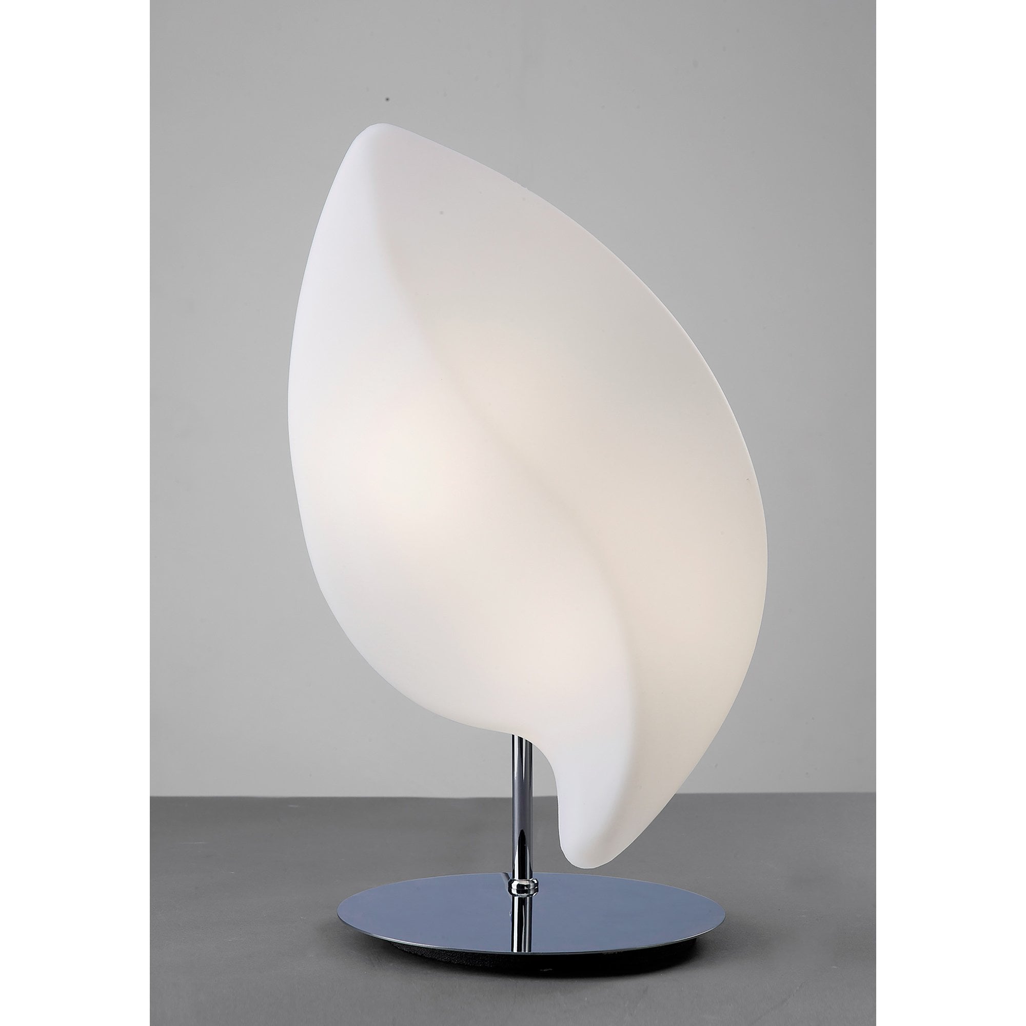 M3582 Natura Table Lamp 2 Light E27 Small Indoor Polished Chrome/Opal White
