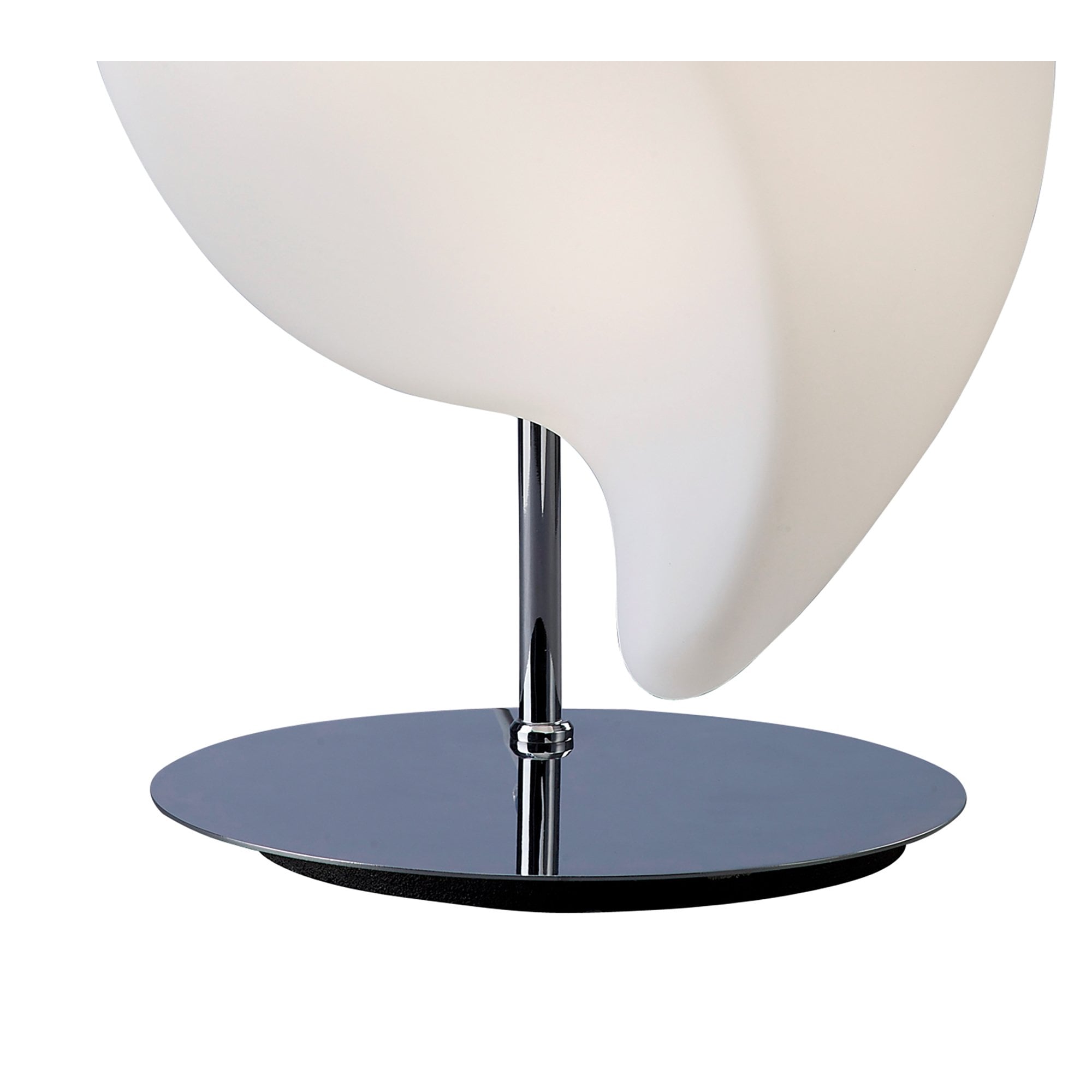 M3582 Natura Table Lamp 2 Light E27 Small Indoor Polished Chrome/Opal White