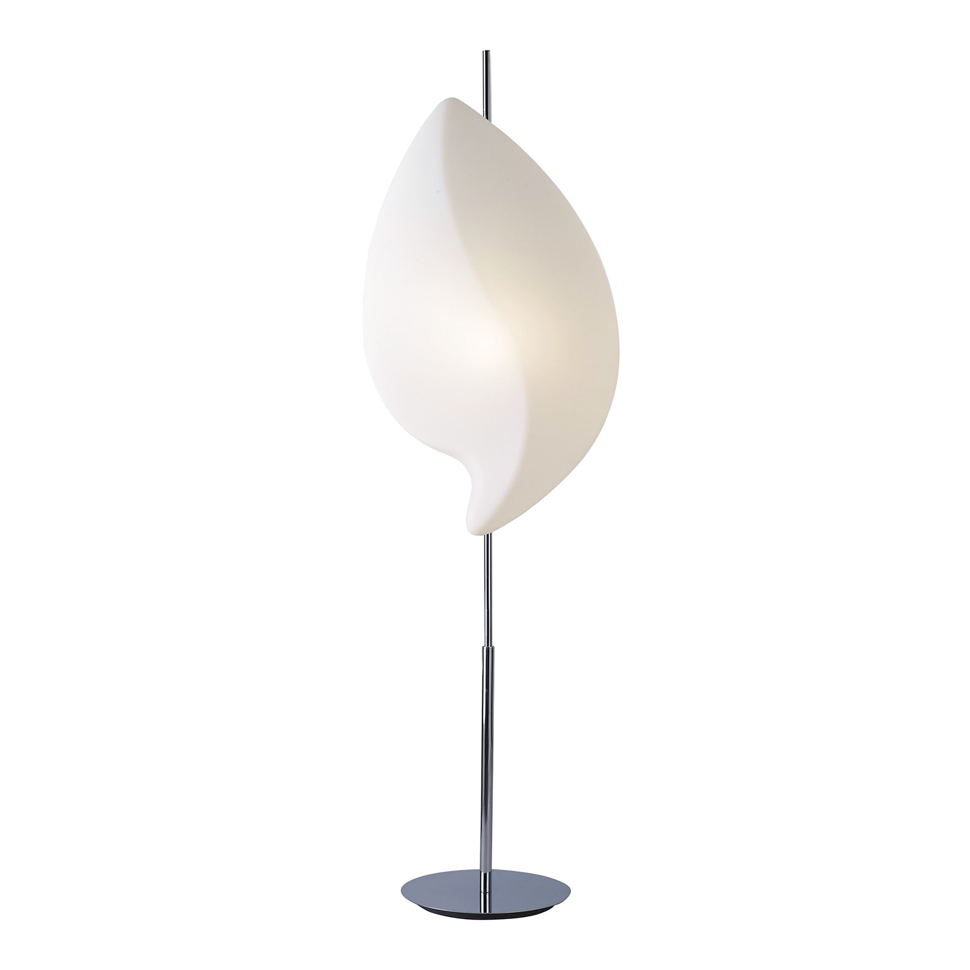 M3583 Natura Floor Lamp 2 Light E27 Indoor Polished Chrome/Opal White COLLECTION ONLY Item Weight: 15kg