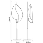 M3583 Natura Floor Lamp 2 Light E27 Indoor Polished Chrome/Opal White COLLECTION ONLY Item Weight: 15kg
