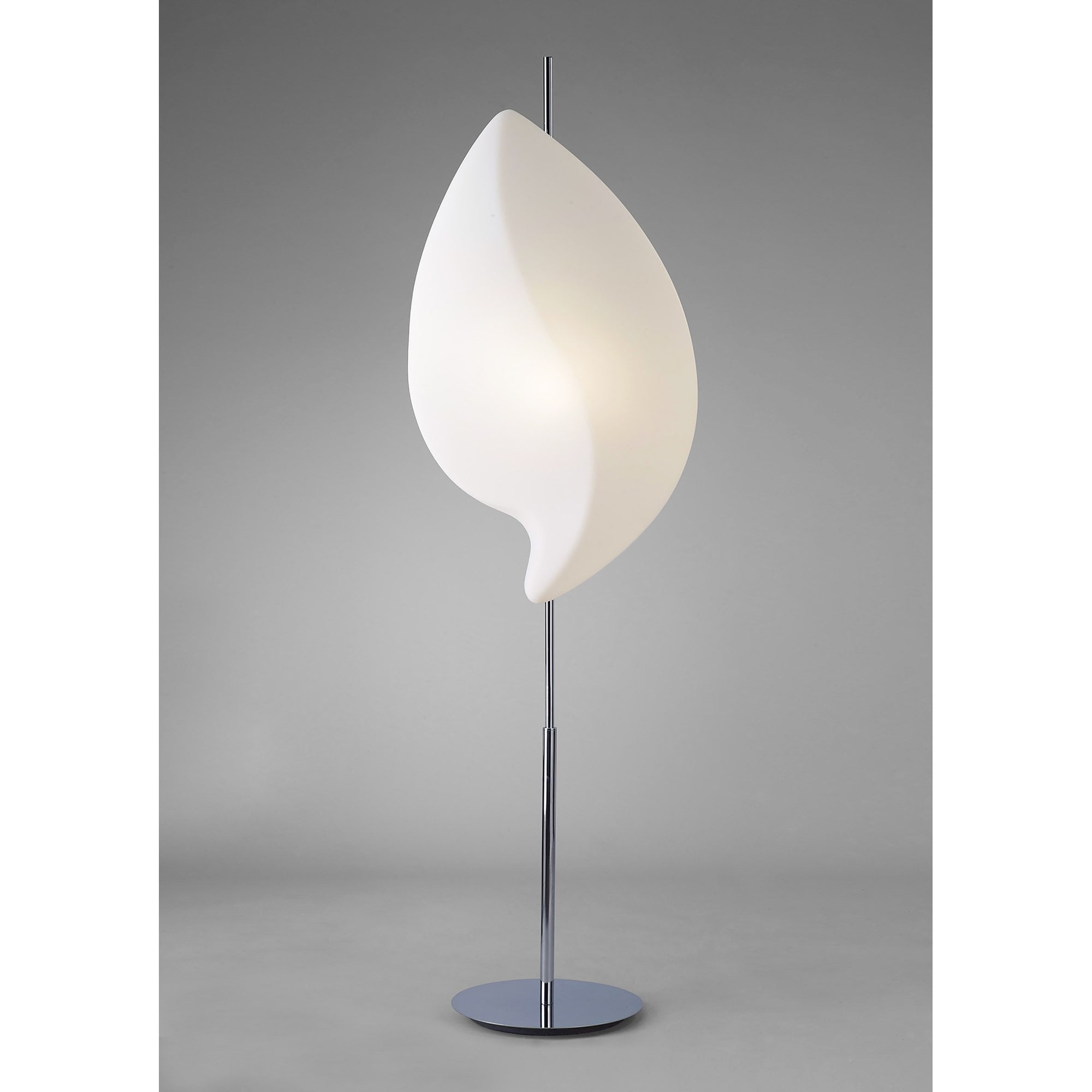M3583 Natura Floor Lamp 2 Light E27 Indoor Polished Chrome/Opal White COLLECTION ONLY Item Weight: 15kg