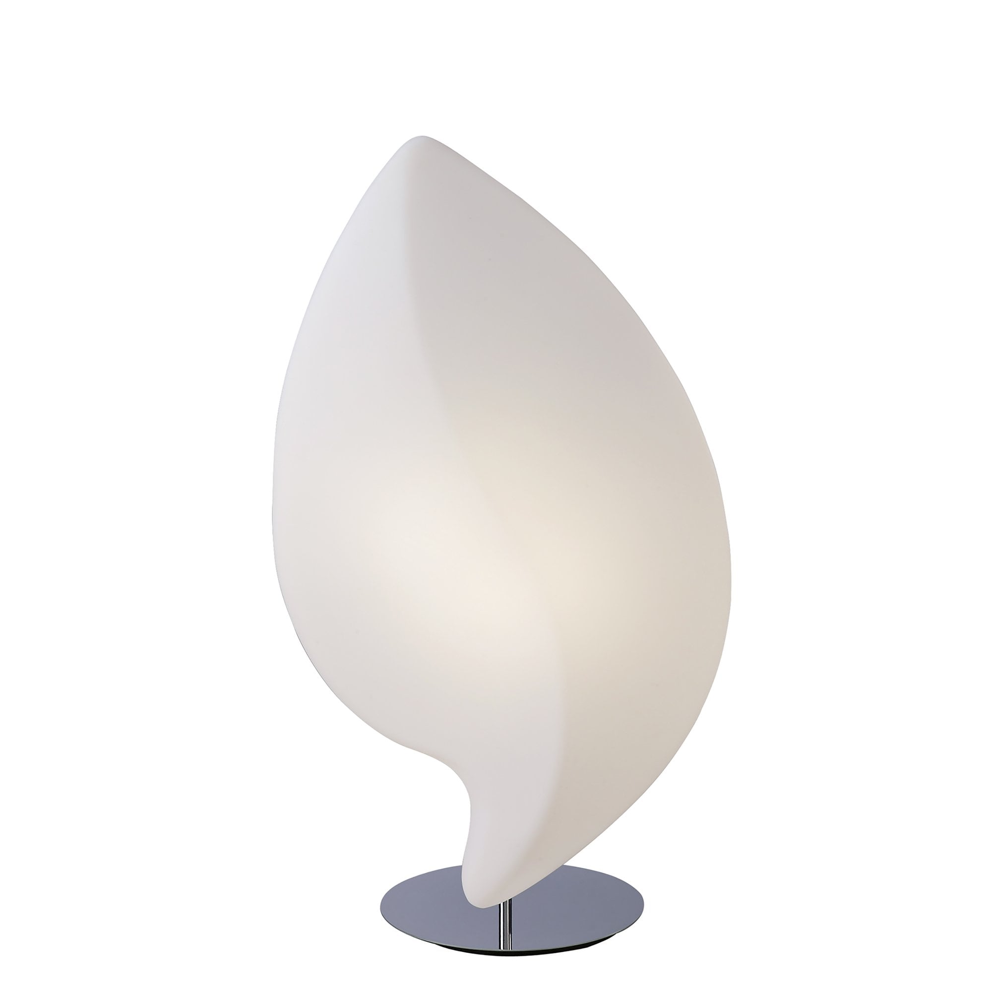 M3587 Natura Table Lamp 2 Light E27 Large Indoor Polished Chrome/Opal White