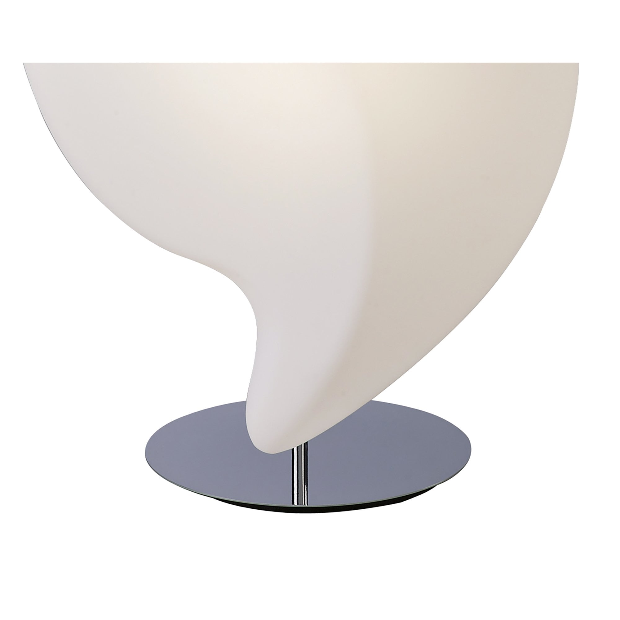 M3587 Natura Table Lamp 2 Light E27 Large Indoor Polished Chrome/Opal White
