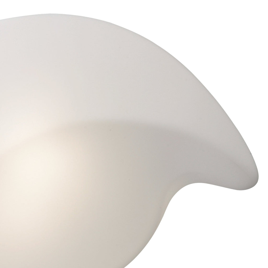 M3589 Natura Flush Ceiling/Wall Indoor Large 2 Light E27 Polished Chrome/Opal White