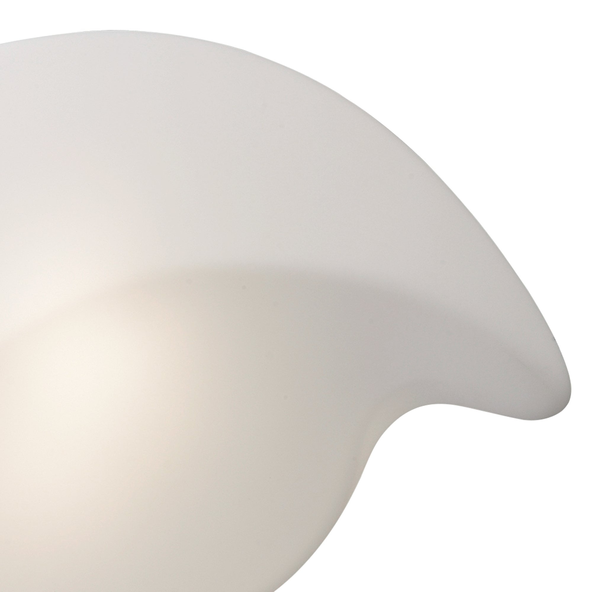 M3589 Natura Flush Ceiling/Wall Indoor Large 2 Light E27 Polished Chrome/Opal White