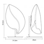 M3782 Natura Table Lamp 2 Light E27 Small Outdoor Matt White/Opal White
