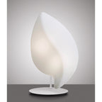 M3782 Natura Table Lamp 2 Light E27 Small Outdoor Matt White/Opal White