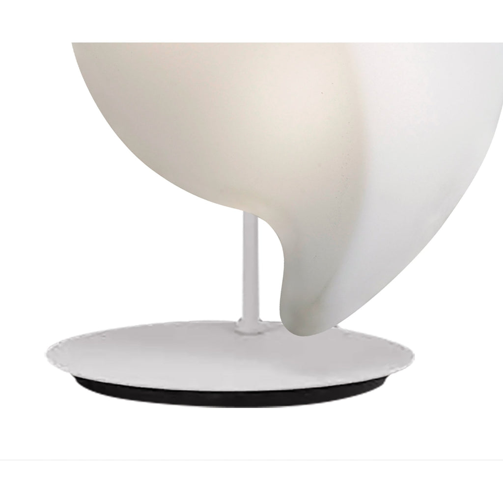 M3782 Natura Table Lamp 2 Light E27 Small Outdoor Matt White/Opal White