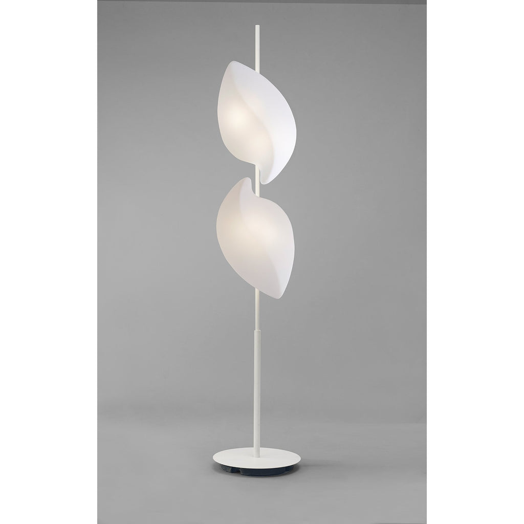 M3788 Natura Floor Lamp 4 Light E27 Outdoor Matt White/Opal White