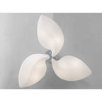 M3586 Natura Semi Flush 6 Light E27 Indoor Polished Chrome/Opal White