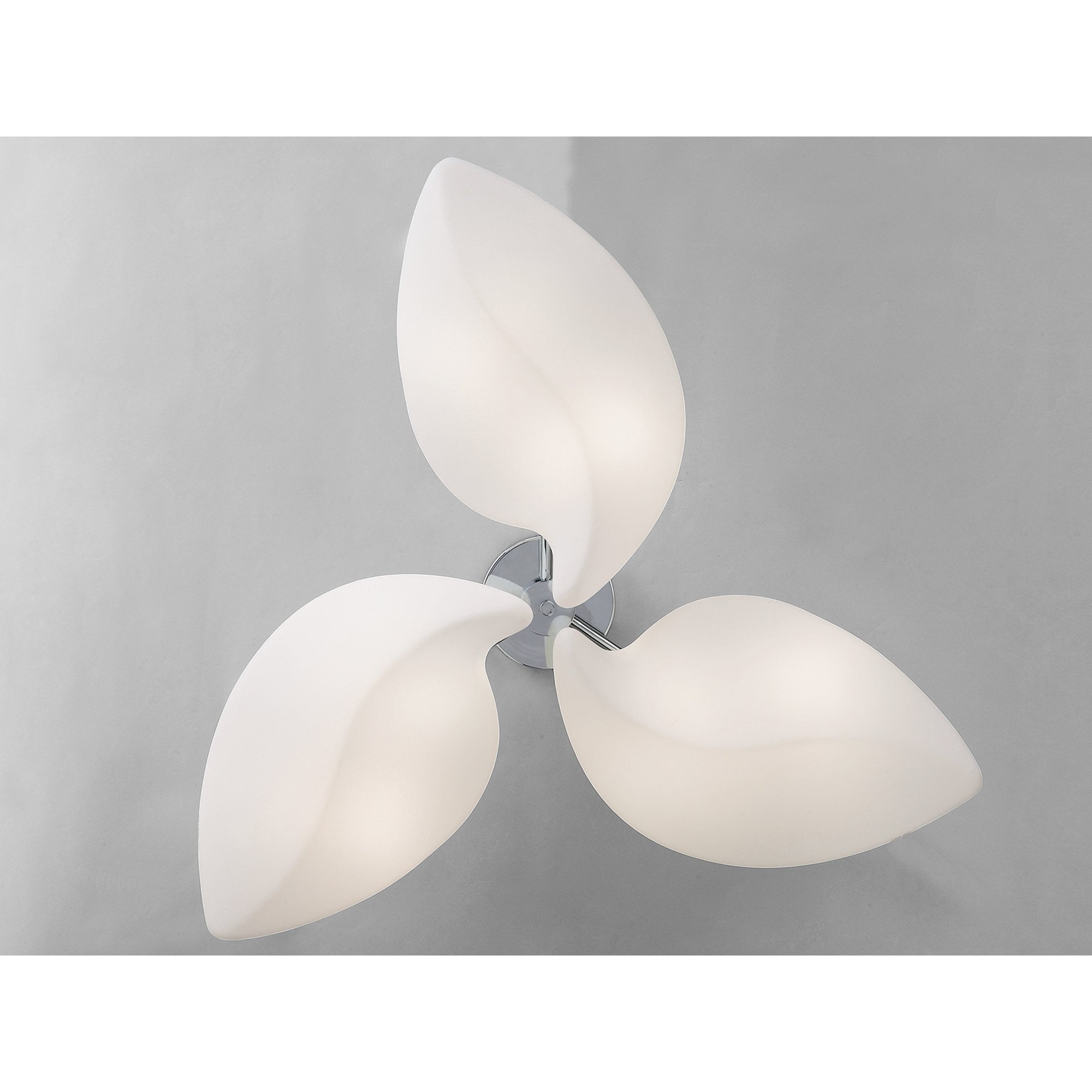 M3586 Natura Semi Flush 6 Light E27 Indoor Polished Chrome/Opal White