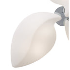 M3586 Natura Semi Flush 6 Light E27 Indoor Polished Chrome/Opal White