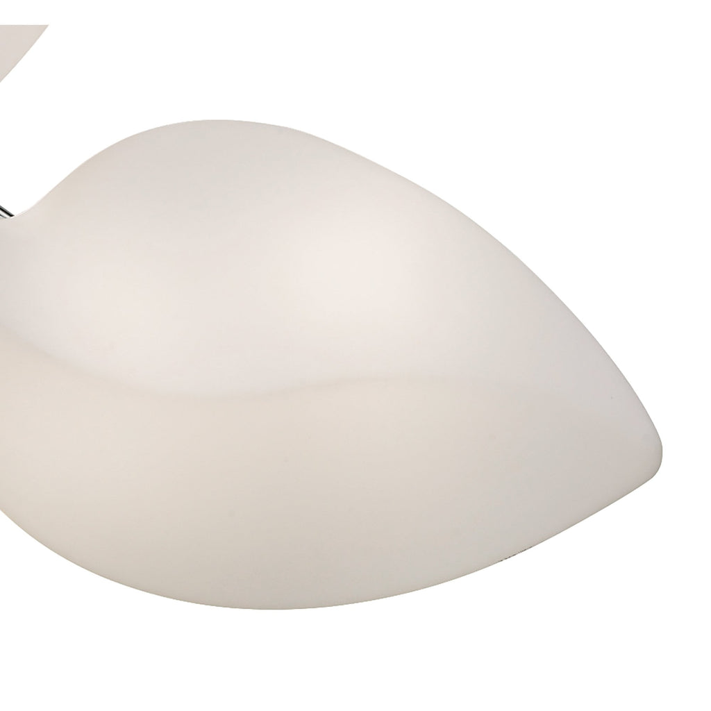 M3586 Natura Semi Flush 6 Light E27 Indoor Polished Chrome/Opal White