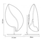 M3787 Natura Table Lamp 2 Light E27 Large Outdoor Matt White/Opal White
