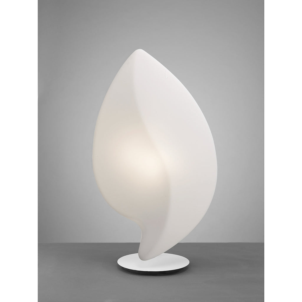 M3787 Natura Table Lamp 2 Light E27 Large Outdoor Matt White/Opal White