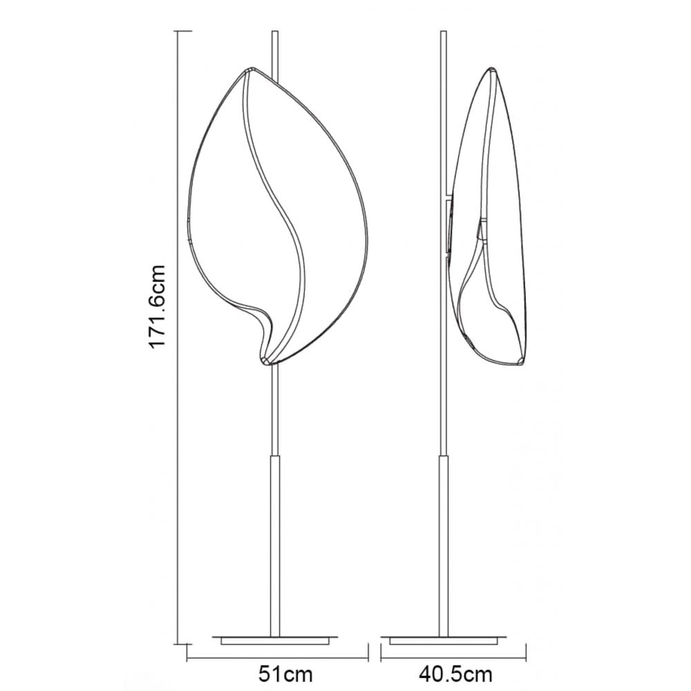M3783 Natura Floor Lamp 2 Light E27 Outdoor Matt White/Opal White