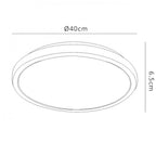 M6450 Naxos Ceiling 24W LED Remote Control -6000K White / Clear Acrylic