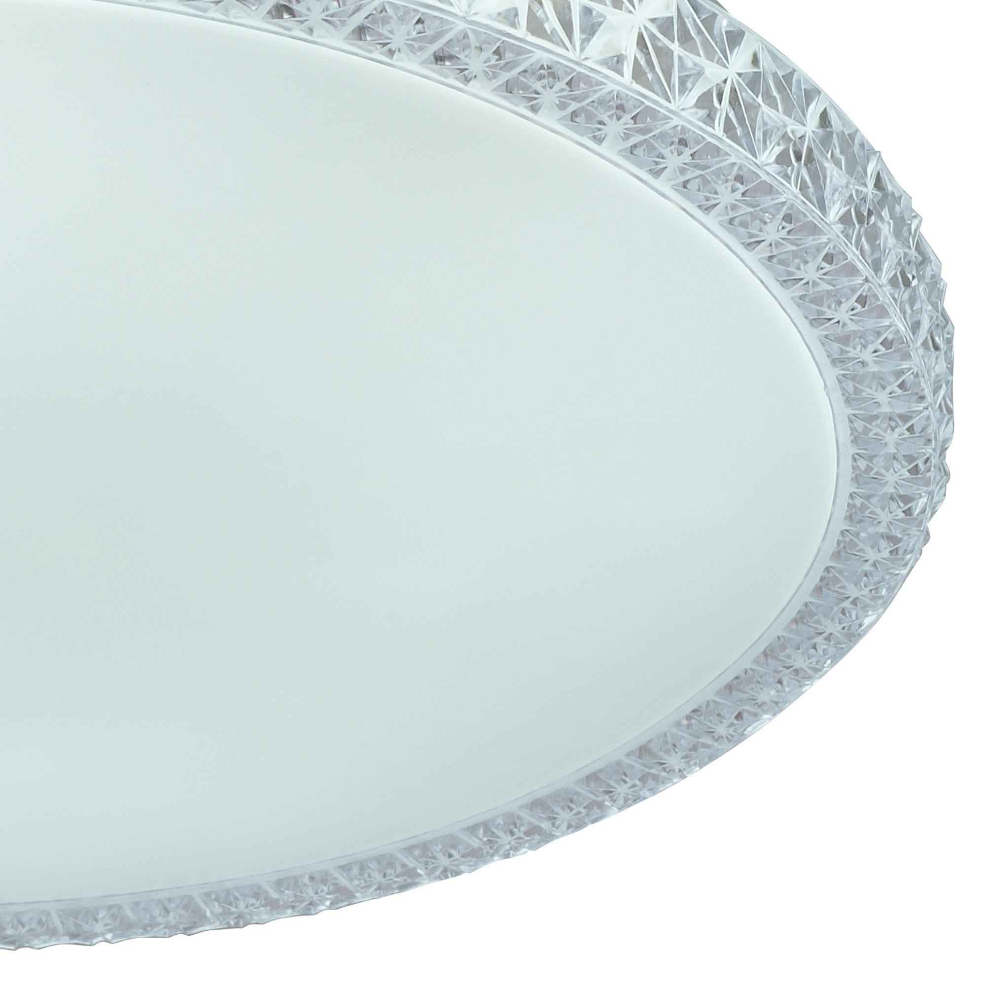 M6450 Naxos Ceiling 24W LED Remote Control -6000K White / Clear Acrylic