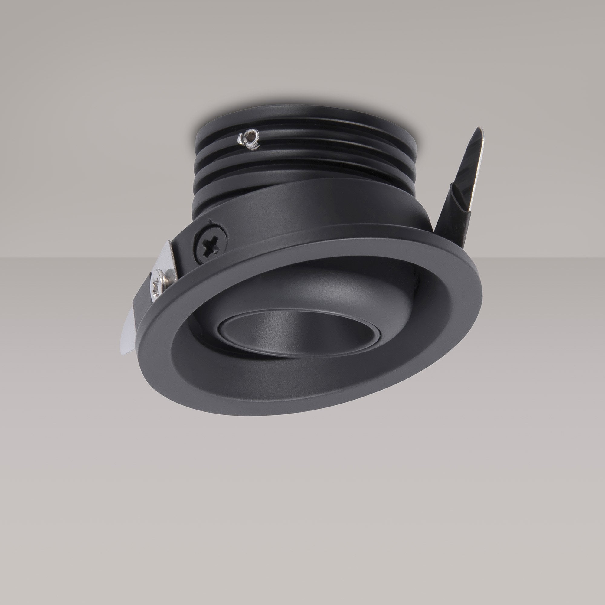 M7453 Neptuno Recessed Spotlight Mini Swivel 3W LED Black