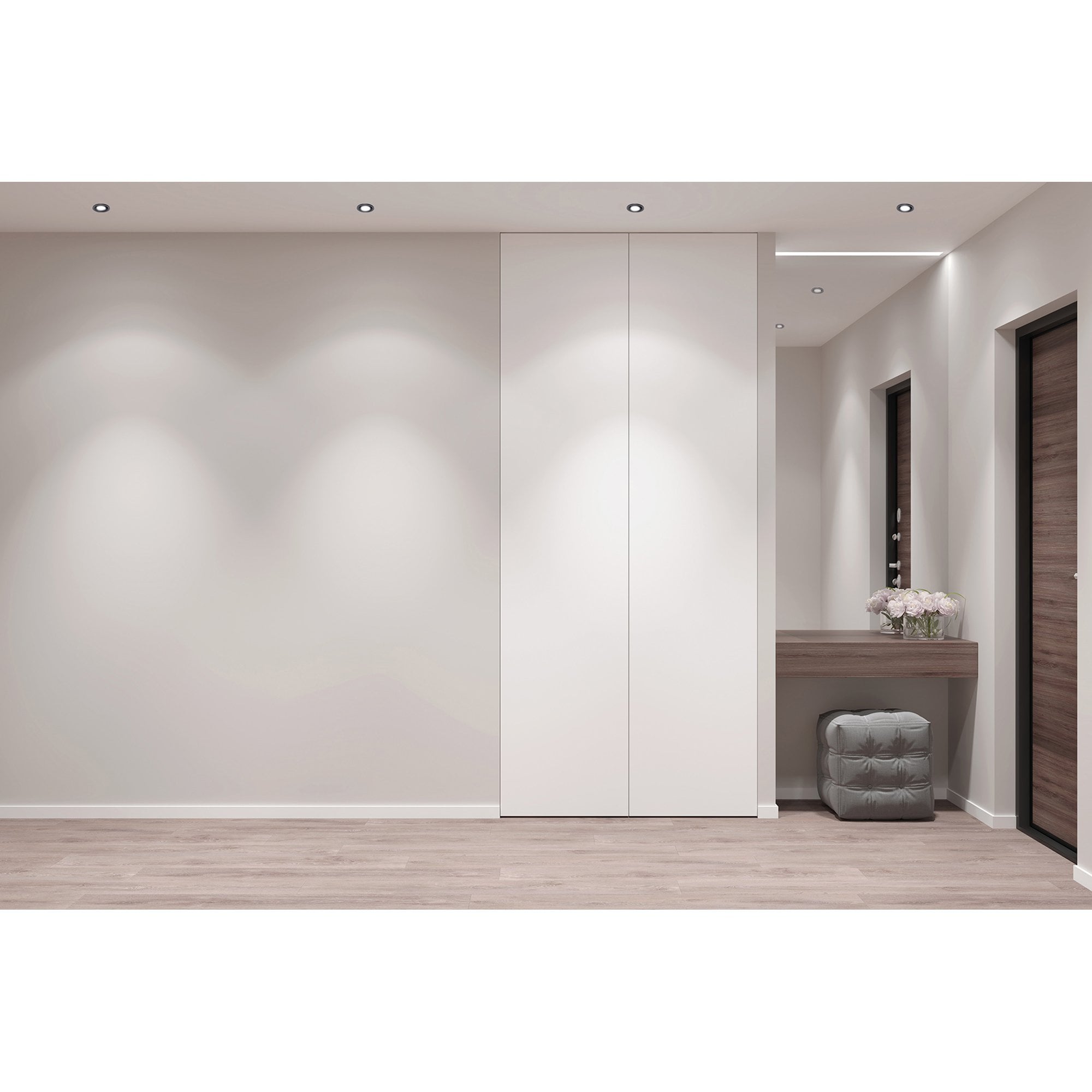 M7453 Neptuno Recessed Spotlight Mini Swivel 3W LED Black