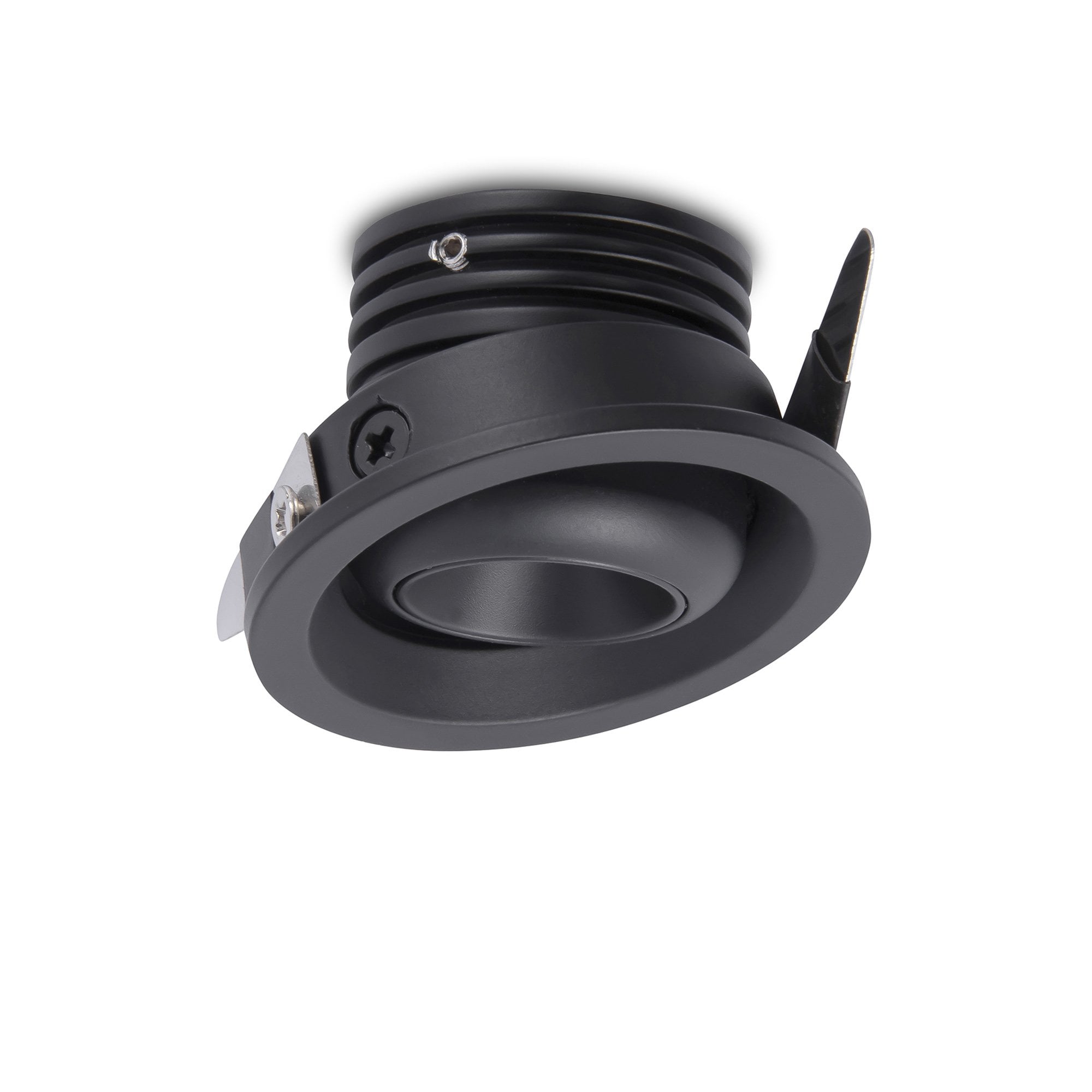 M7454 Neptuno Recessed Spotlight Mini Swivel 3W LED Black