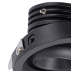 M7454 Neptuno Recessed Spotlight Mini Swivel 3W LED Black
